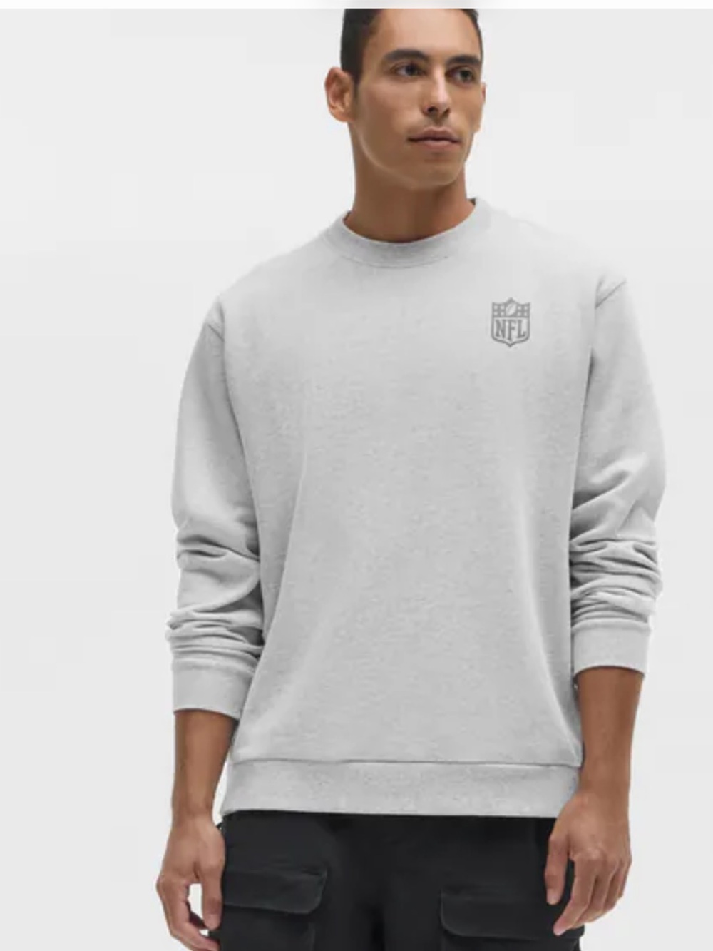 NWT NFL LULULEMON HEATHERED SILVER DROP STEADY
STATE SWEATSHIRT
